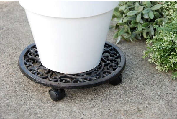 Metalni mobilni stalak za tegle za bilje ø 29 cm Ornament – Esschert Design