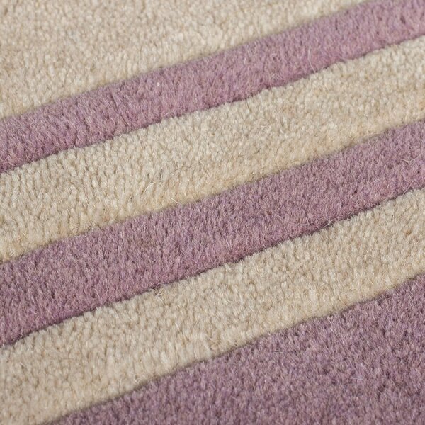 Ljubičasti/u prirodnoj boji ručno rađen vunen tepih 160x230 cm Lois Scallop – Flair Rugs