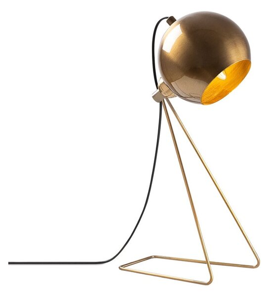 Stolna lampa u bakrenoj boji s metalnim sjenilom (visina 45 cm) Oala – Opviq lights