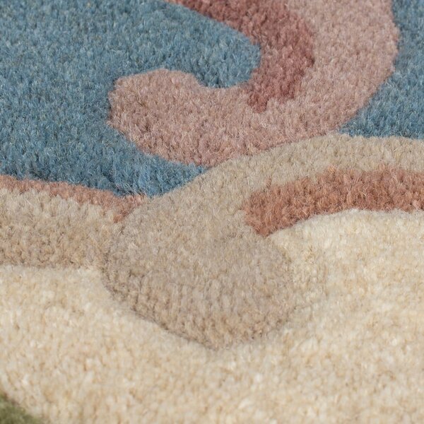 Plavi vuneni tepih Flair Rugs Aubusson, 75 x 150 cm