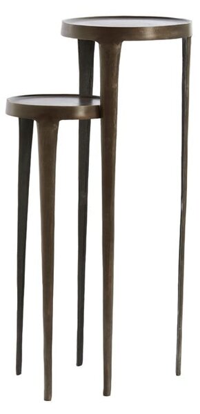 Metalni okrugli pomoćni stolići u setu 2 kom 35x35 cm Tobias – Light & Living