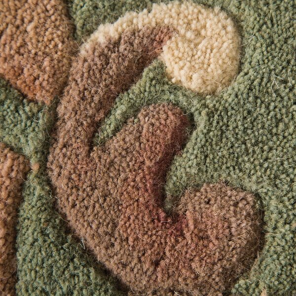 Zeleni vuneni tepih Flair Rugs Aubusson, 75 x 150 cm