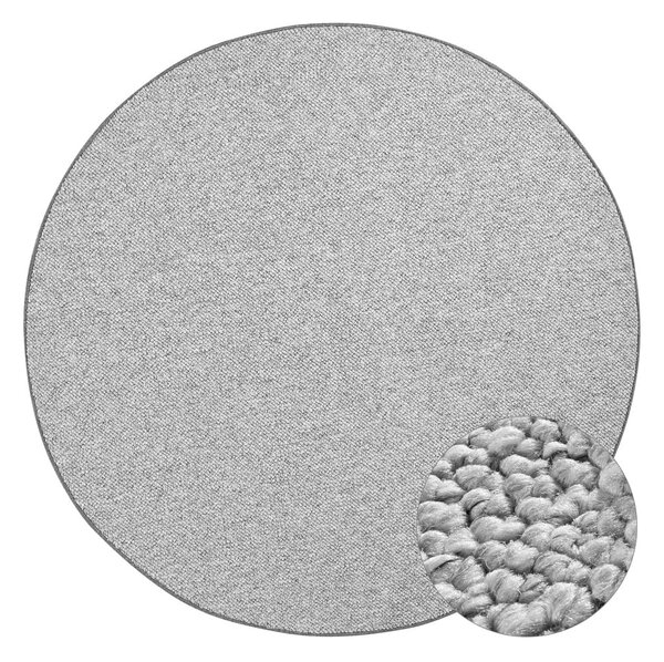 Sivi okrugli tepih ø 200 cm Wolly – BT Carpet