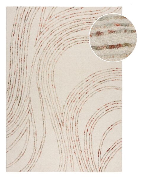 Narančasti/krem vunen tepih 160x230 cm Abstract Swirl – Flair Rugs