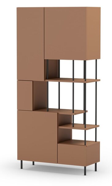 Ciglasta biblioteka 84x175 cm Perla – Marckeric