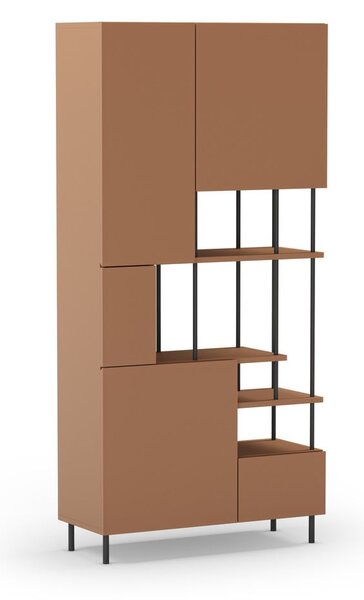 Ciglasta biblioteka 84x175 cm Perla – Marckeric
