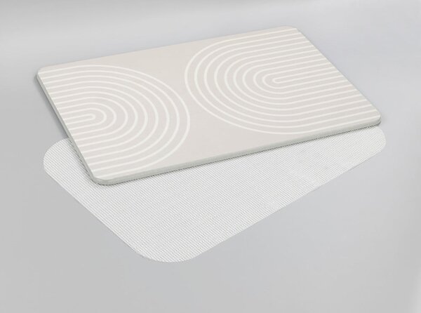 Bež kupaonska prostirka od dijatomita 39x60 cm Nazca – Wenko