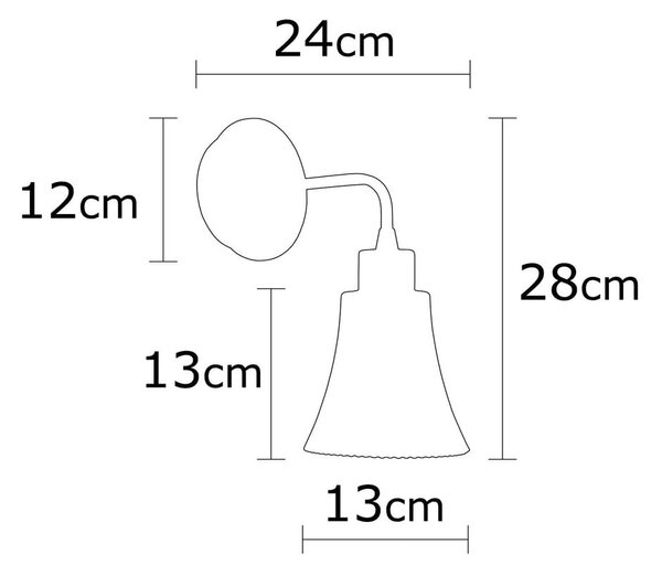 Zidna lampa u bakrenoj boji ø 13 cm Foca – Opviq lights