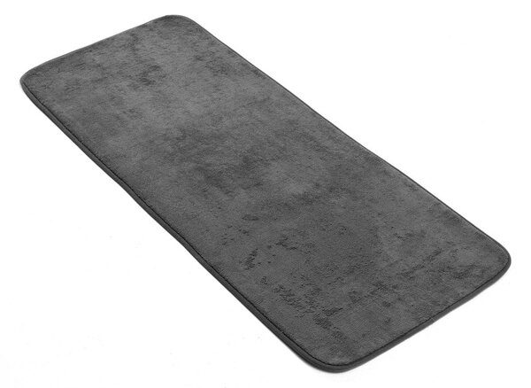 Antracitno siva kupaonska prostirka 50x120 cm Vitamine – douceur d'intérieur