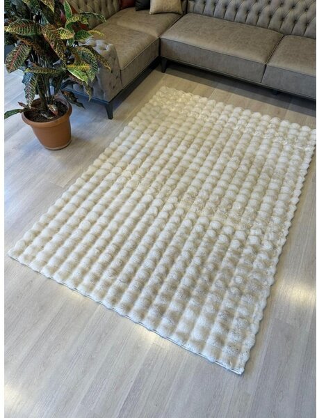 Periv tepih boje slonovače 120x170 cm Bubble Emarald – Mila Home