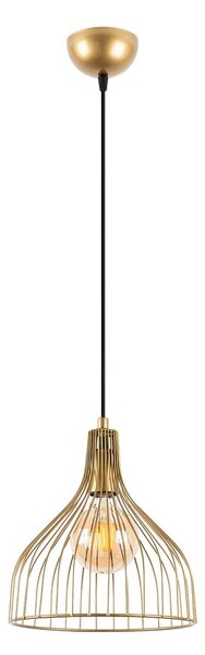 Viseća svjetiljka u zlatnoj boji s metalnim sjenilom ø 25 cm Cafu – Opviq lights