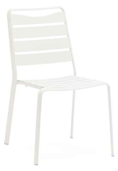 Bijele metalne vrtne stolice u setu 4 kom Spring – Ezeis