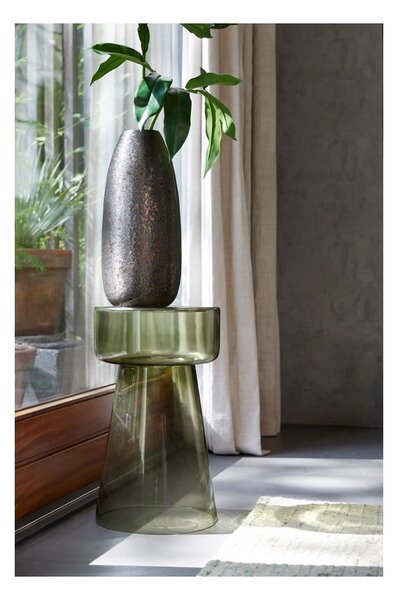 Stakleni okrugao pomoćni stol ø 30 cm Dakwa – Light & Living