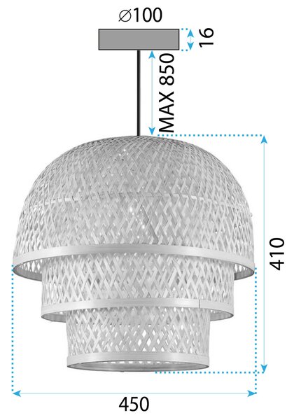 Stropni luster Bamboo APP1629-1CP