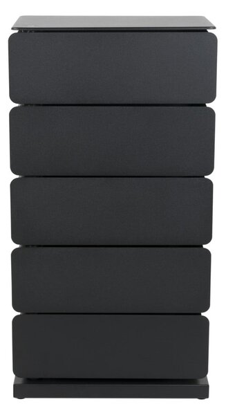 Crna metalna komoda 37x72x26 cm Joey – Spinder Design