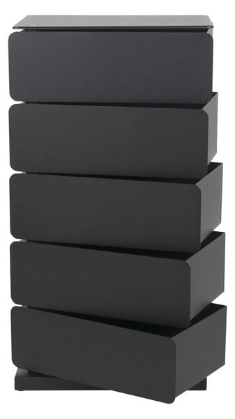 Crna metalna komoda 37x72x26 cm Joey – Spinder Design