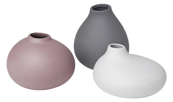 Porculanske vaze u setu 3 kom (visina 9 cm) Nona – Blomus
