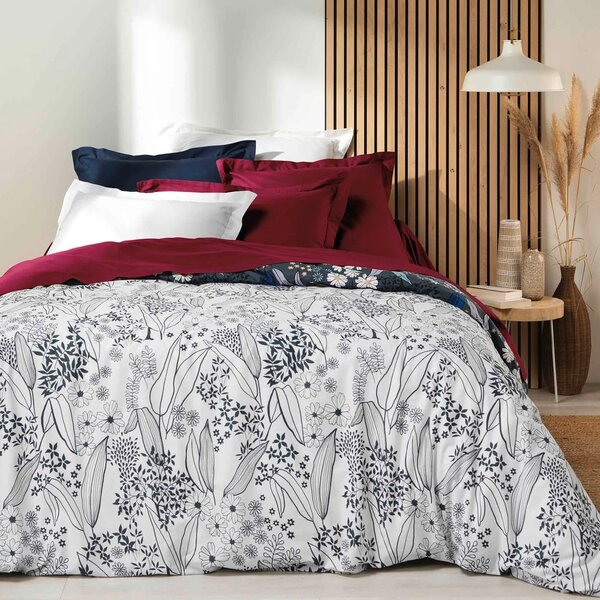 Crvena plahta s gumom od organskog pamuka 180x200 cm Biolina – douceur d'intérieur