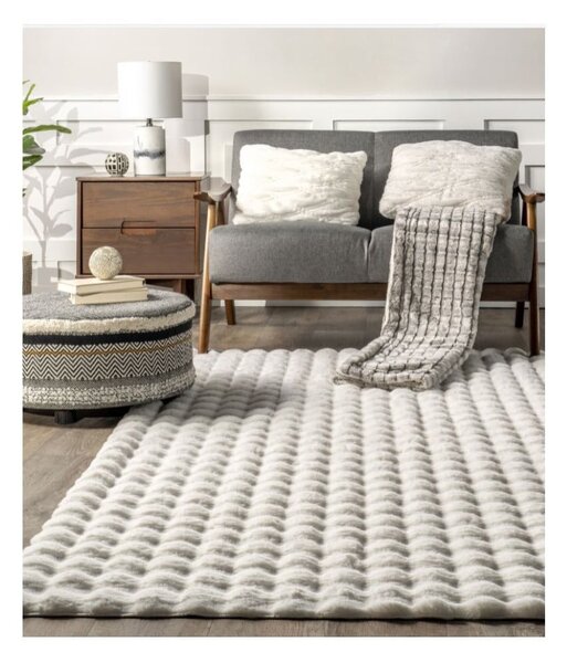 Bijeli periv tepih 150x230 cm Bubble White – Mila Home