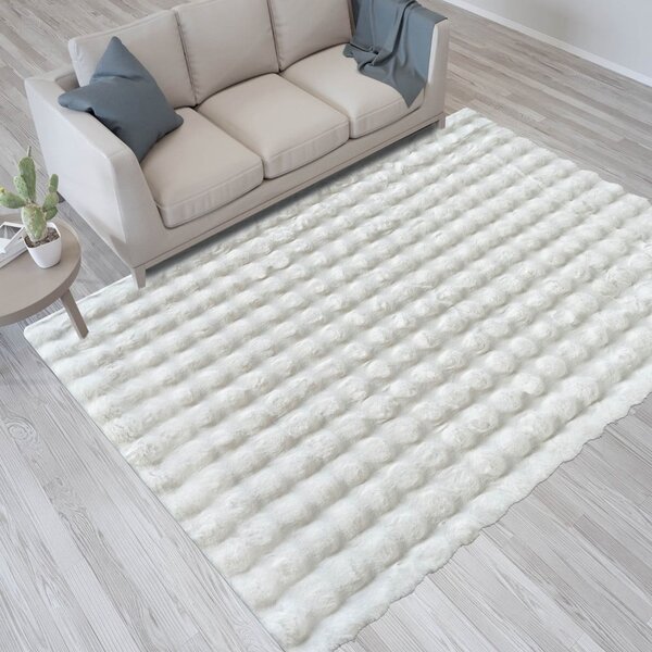 Bijeli periv tepih 150x230 cm Bubble White – Mila Home