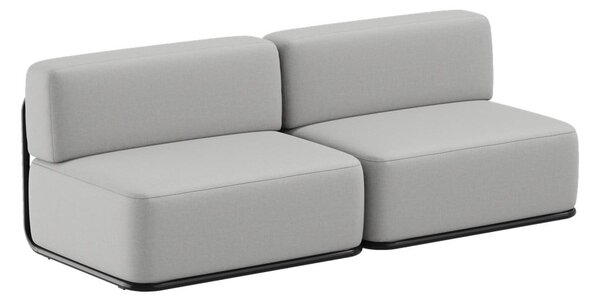 Svijetlo sivi vrtni modularni kauč 204 cm Straw – Sit Sit