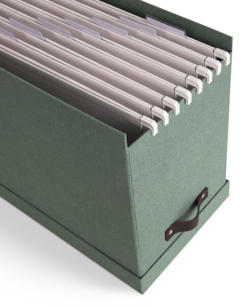Zeleni kartonski uredski organizator za dokumente Johan Canvas Paper Laminate – Bigso
