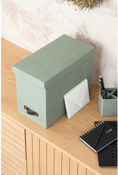 Zeleni kartonski uredski organizator za dokumente Johan Canvas Paper Laminate – Bigso