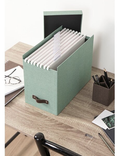 Zeleni kartonski uredski organizator za dokumente Johan Canvas Paper Laminate – Bigso