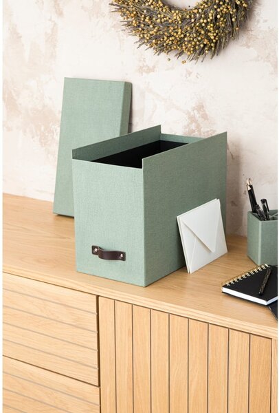 Zeleni kartonski uredski organizator za dokumente Johan Canvas Paper Laminate – Bigso