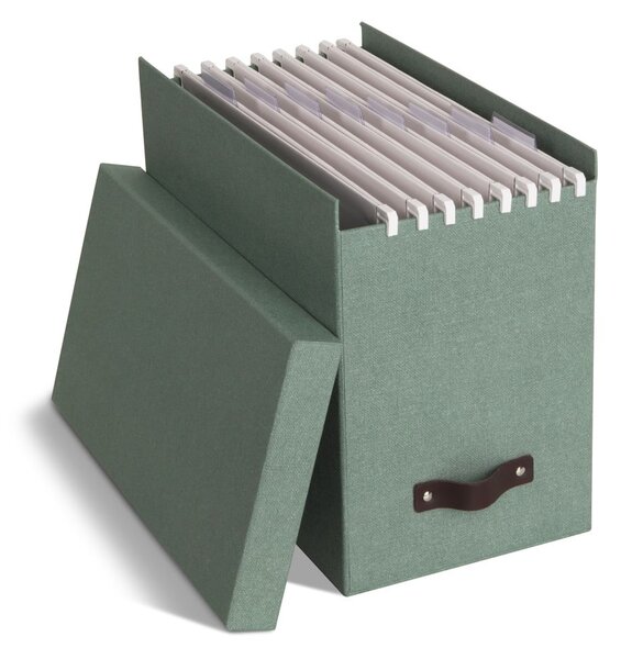 Zeleni kartonski uredski organizator za dokumente Johan Canvas Paper Laminate – Bigso