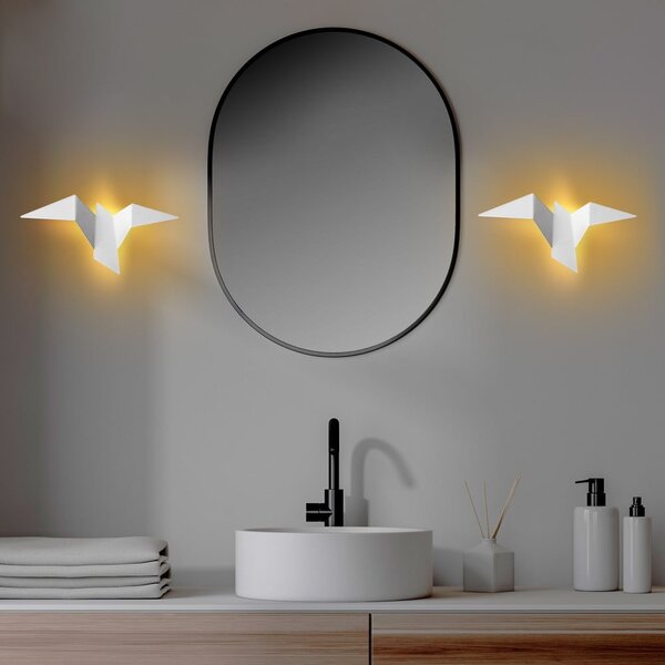 Bijela LED zidna lampa Pacali – Opviq lights