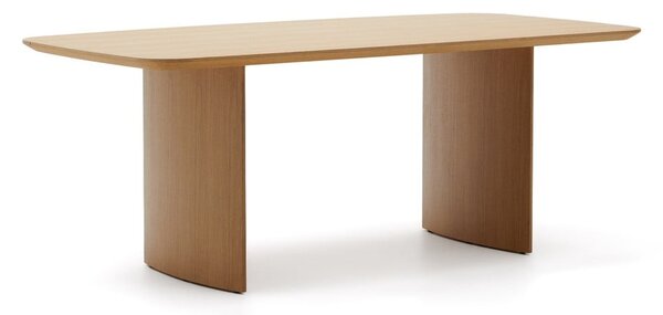 Blagovaonski stol u dekoru hrasta u prirodnoj boji 100x200 cm Litto – Kave Home