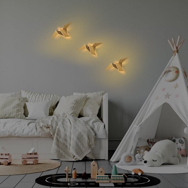 LED zidna lampa u zlatnoj boji Pacali – Opviq lights