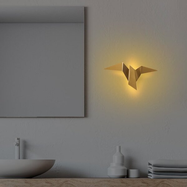 LED zidna lampa u zlatnoj boji Pacali – Opviq lights