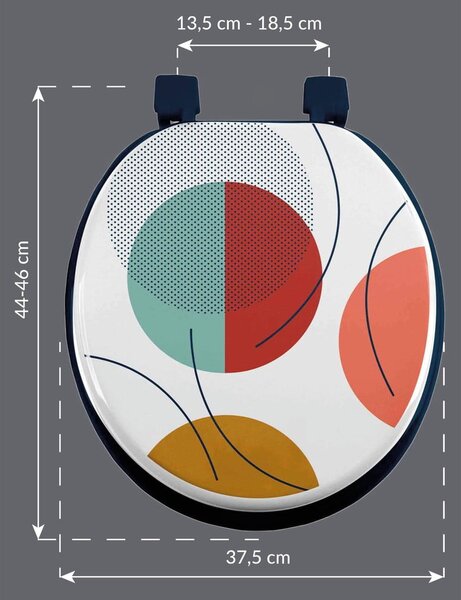 WC daska 37 x 47 Color pop – douceur d'intérieur