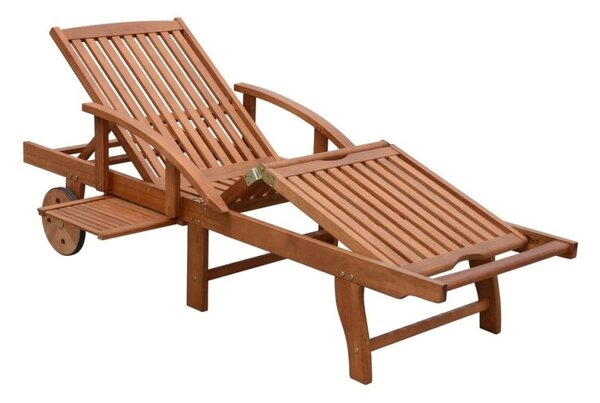 Smeđa vrtna ležaljka od masivnog drveta Beverly Hills – Garden Pleasure
