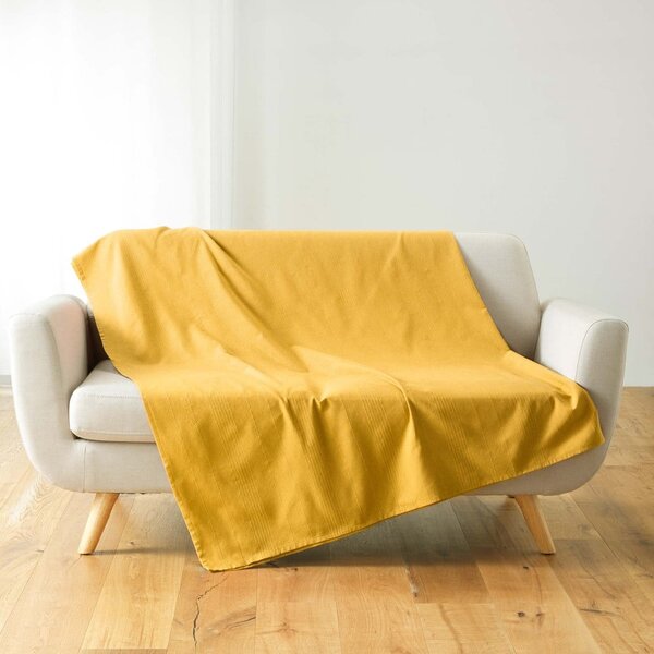 Žuti prekrivač 180x220 cm Lucile – douceur d'intérieur