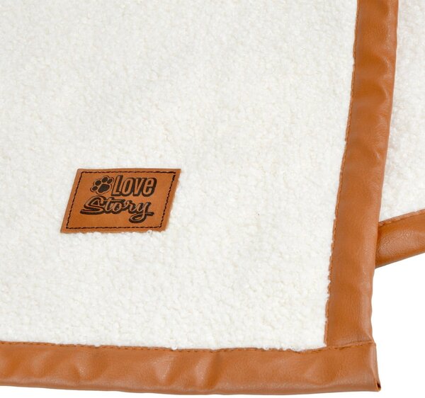 Krem deka za pse 50x70 cm – Love Story