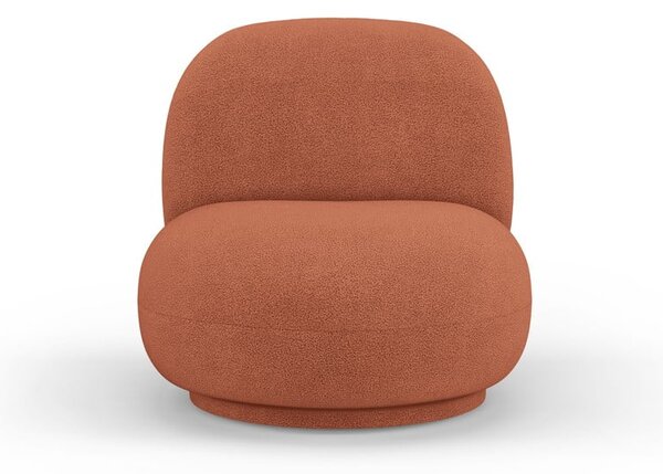 Ciglasta fotelja od bouclé tkanine Chuck – Micadoni Home