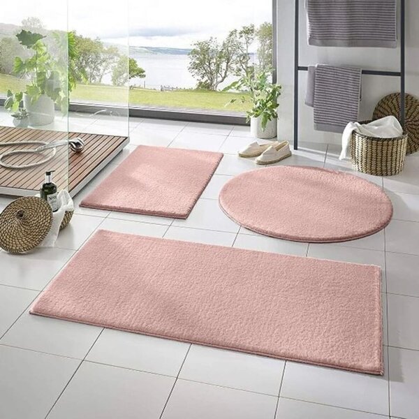 Ružičaste kupaonske prostirke u setu 3 kom 50x90 cm – Mila Home