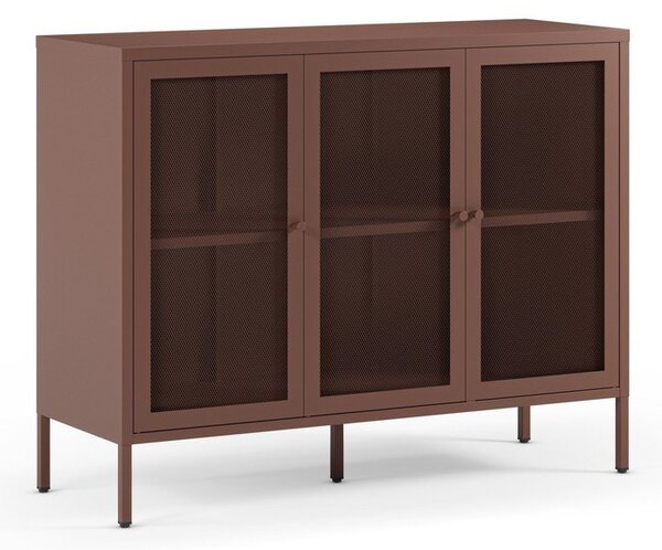 Bordo metalna komoda 121x90x40 cm Fayna – Marckeric
