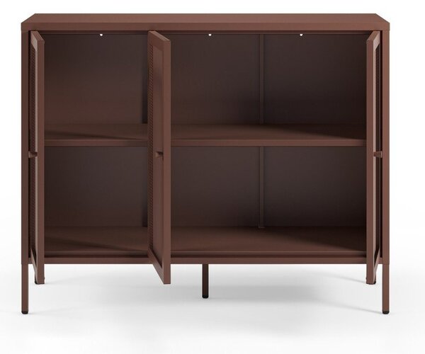 Bordo metalna komoda 121x90x40 cm Fayna – Marckeric