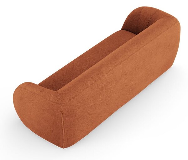 Narančasta sofa od bouclé tkanine 230 cm Essen – Cosmopolitan Design