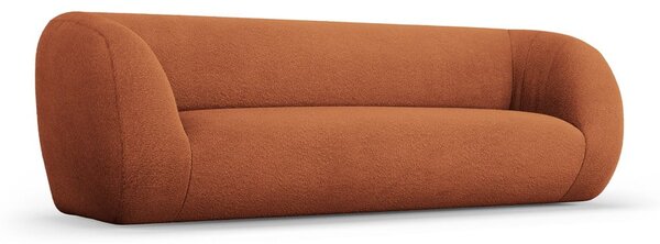 Narančasta sofa od bouclé tkanine 230 cm Essen – Cosmopolitan Design