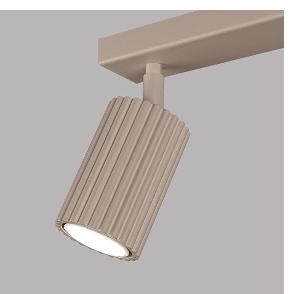 Smeđe-sivi metalni reflektor 6,5x30 cm Gleam – Sollux