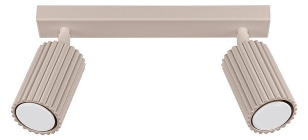 Smeđe-sivi metalni reflektor 6,5x30 cm Gleam – Sollux