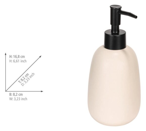 Krem keramički dozator sapuna 400 ml Margo – Allstar