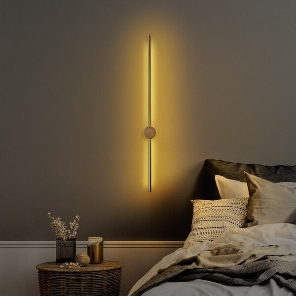 LED zidna lampa u zlatnoj boji Sword – Opviq lights
