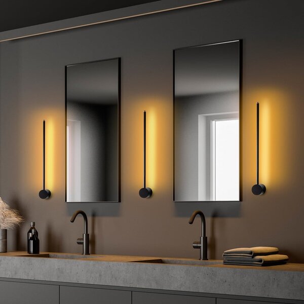 Crna LED zidna lampa Sword – Opviq lights
