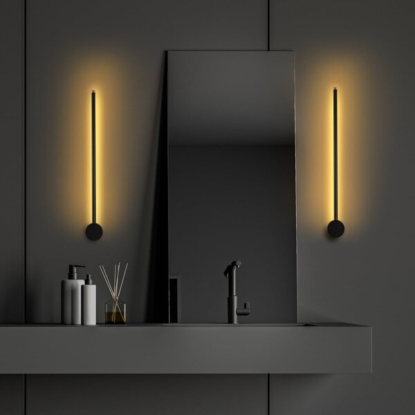 Crna LED zidna lampa Sword – Opviq lights